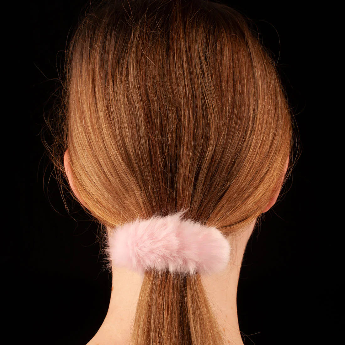 Ullu Faux Fur Scrunchie <br>Baby Pink <br>Diameter 7.5mm - Image 2