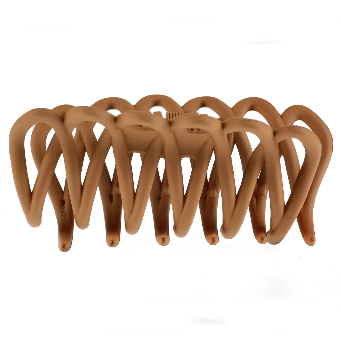 Ullu Lacey Hair Claw <br>Size: 10.5 x 4 x 4.5cm <br>Matte Caramel