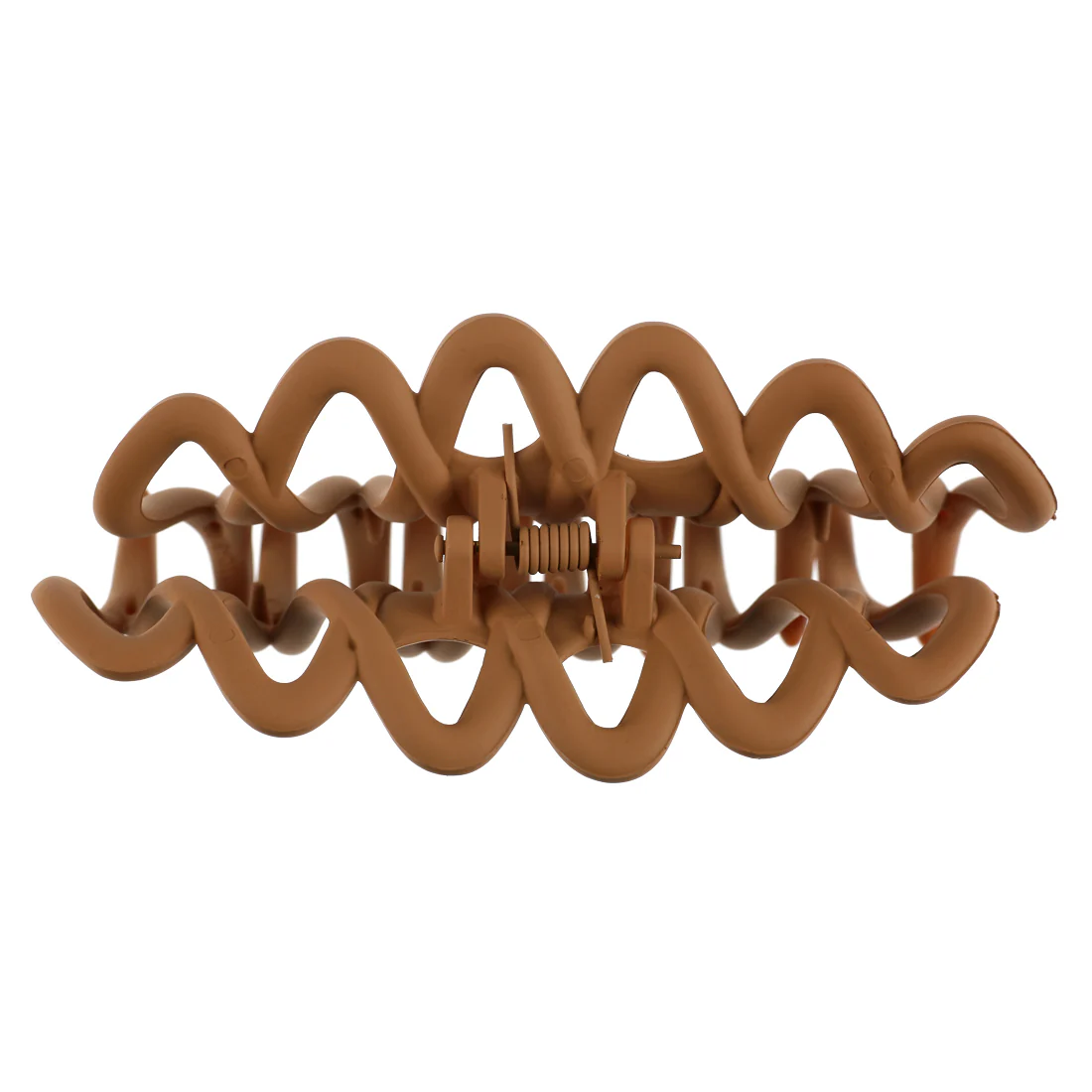 Ullu Lacey Hair Claw <br>Size: 10.5 x 4 x 4.5cm <br>Matte Caramel - Image 2