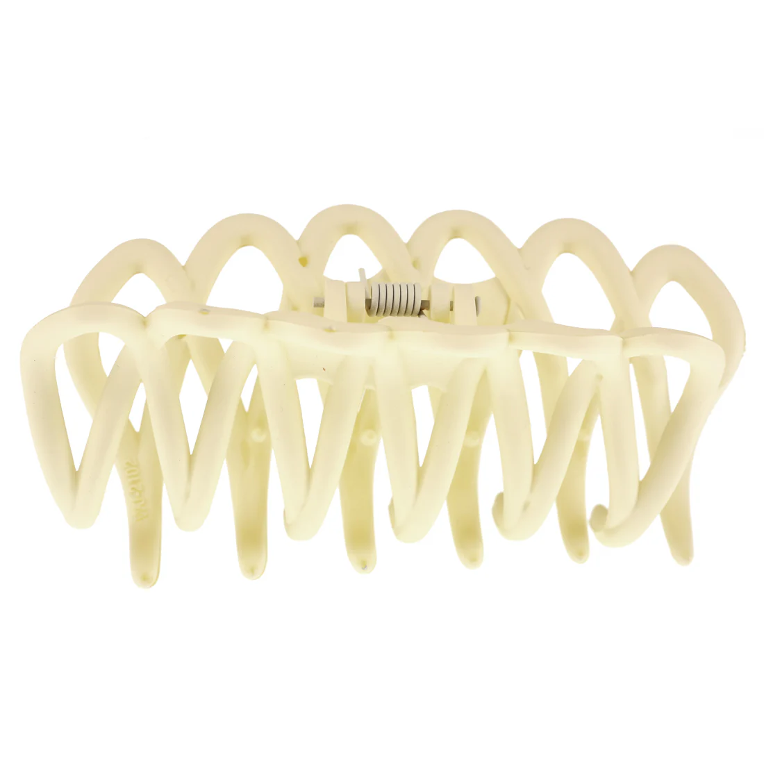 Ullu Lacey Hair Claw <br>Size: 10.5 x 4 x 4.5cm <br>Matte Cream