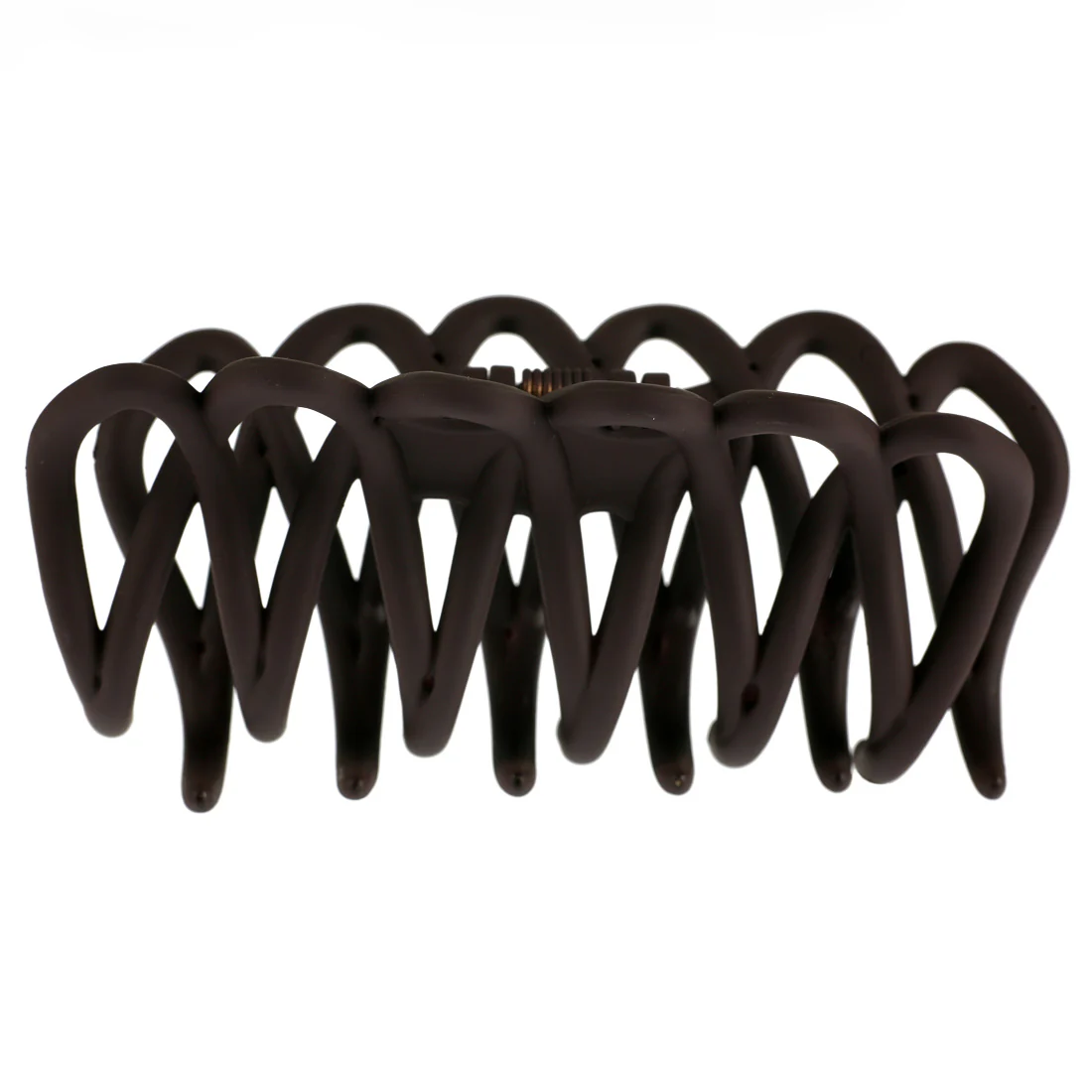 Ullu Lacey Hair Claw <br>Size: 10.5 x 4 x 4.5cm <br>Matte Drak Brown