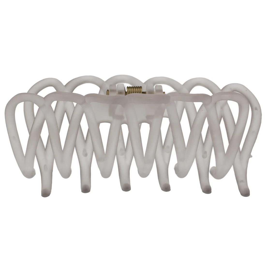 Ullu Lacey Hair Claw <br>Size: 10.5 x 4 x 4.5cm <br>Transparent Smoke