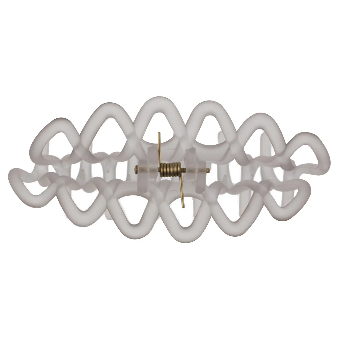 Ullu Lacey Hair Claw <br>Size: 10.5 x 4 x 4.5cm <br>Transparent Smoke - Image 2