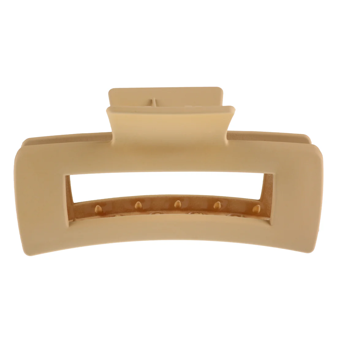 Ullu Melanie Hair Claw <br>Size: 10.5cm x 5cm <br>Matte Beige