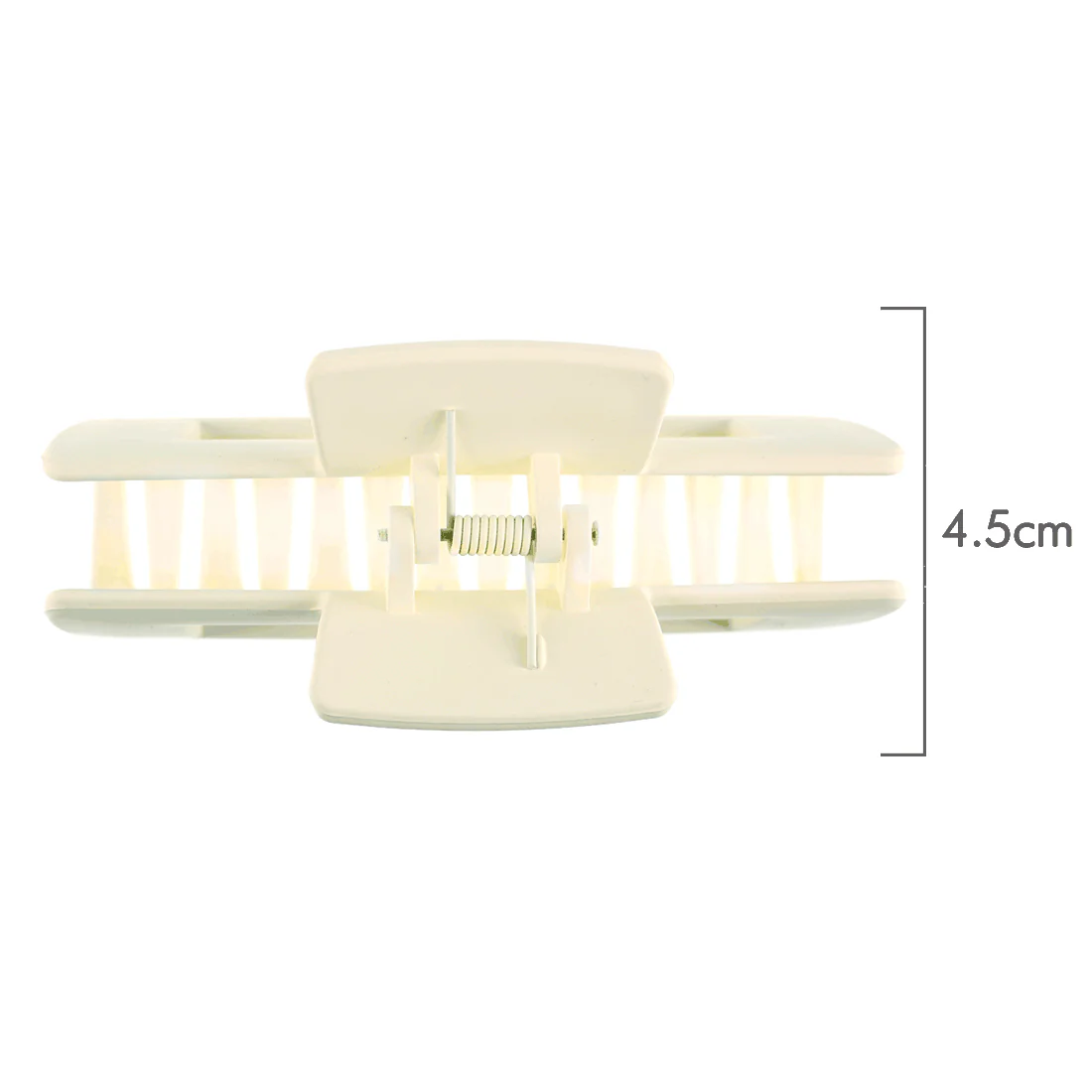 Ullu Melanie Hair Claw <br>Size: 10.5cm x 5cm <br>Matte White - Image 4