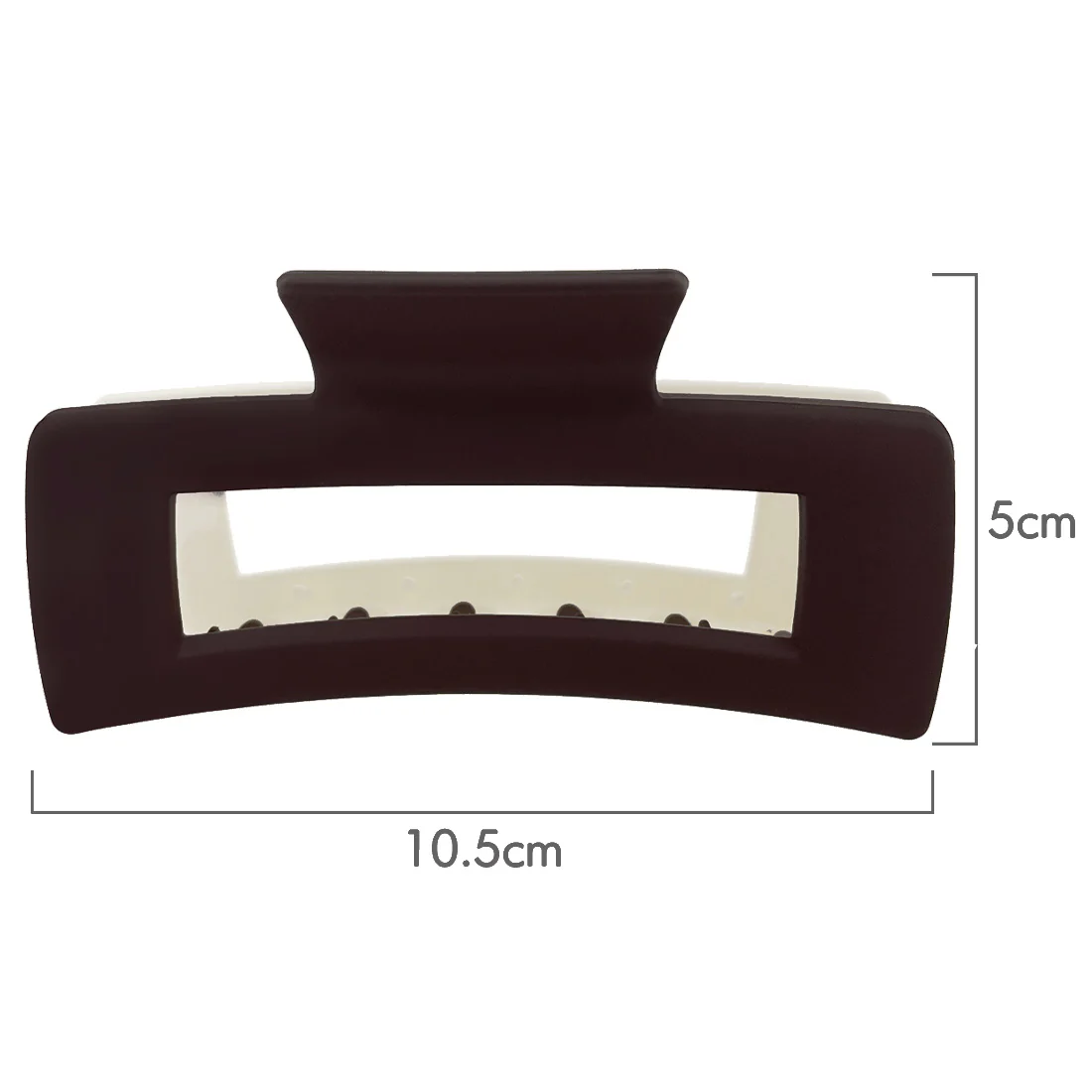 Ullu Melanie Hair Claw <br>Size: 10.5cm x 5cm <br>Two Tone Burgundy & White - Image 5