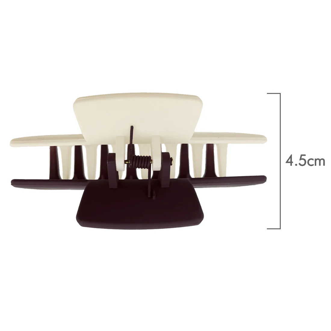 Ullu Melanie Hair Claw <br>Size: 10.5cm x 5cm <br>Two Tone Burgundy & White - Image 6