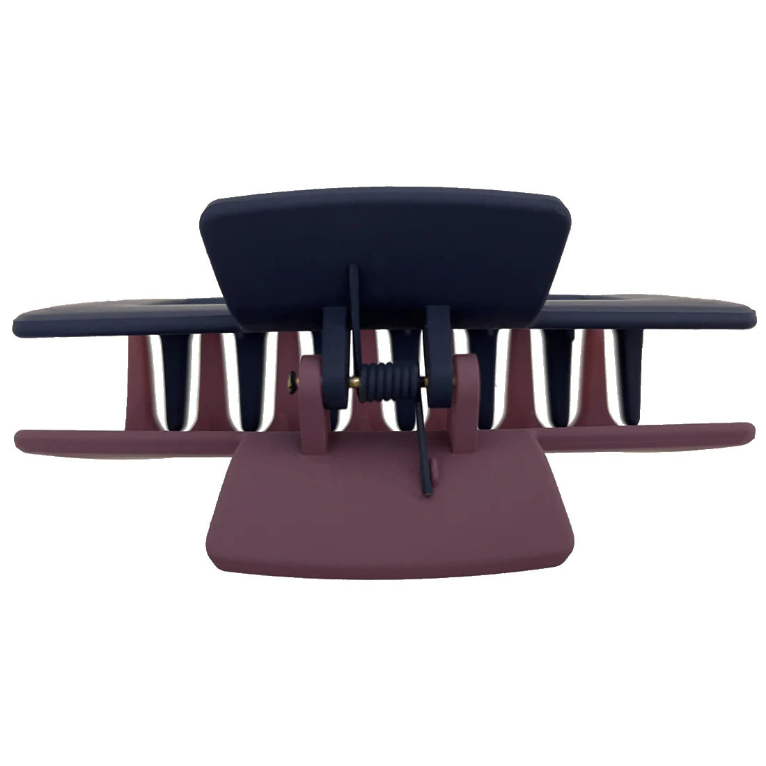Ullu Melanie Hair Claw <br>Size: 10.5cm x 5cm <br>Two Tone Navy & Crimson - Image 3