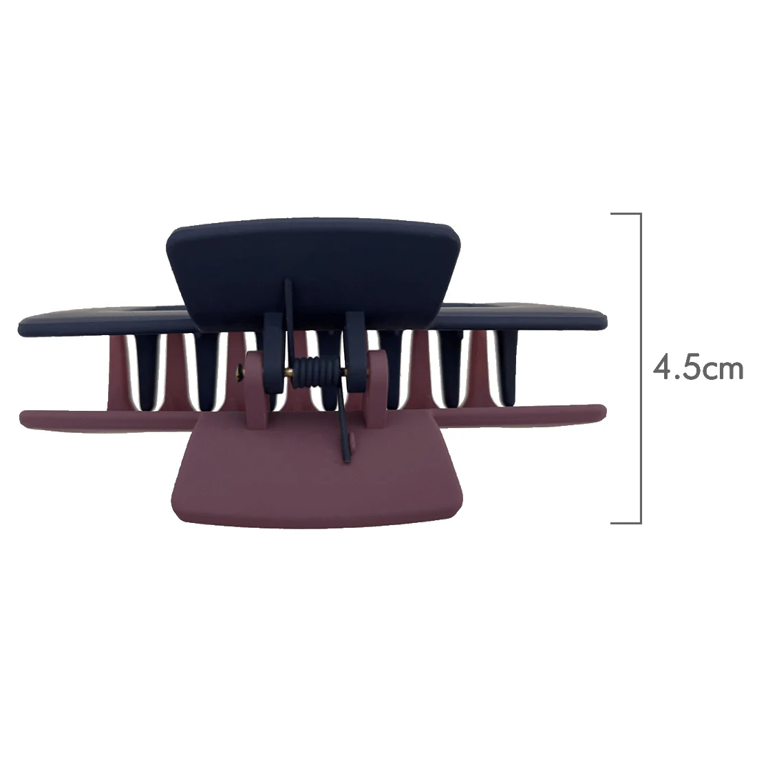 Ullu Melanie Hair Claw <br>Size: 10.5cm x 5cm <br>Two Tone Navy & Crimson - Image 6