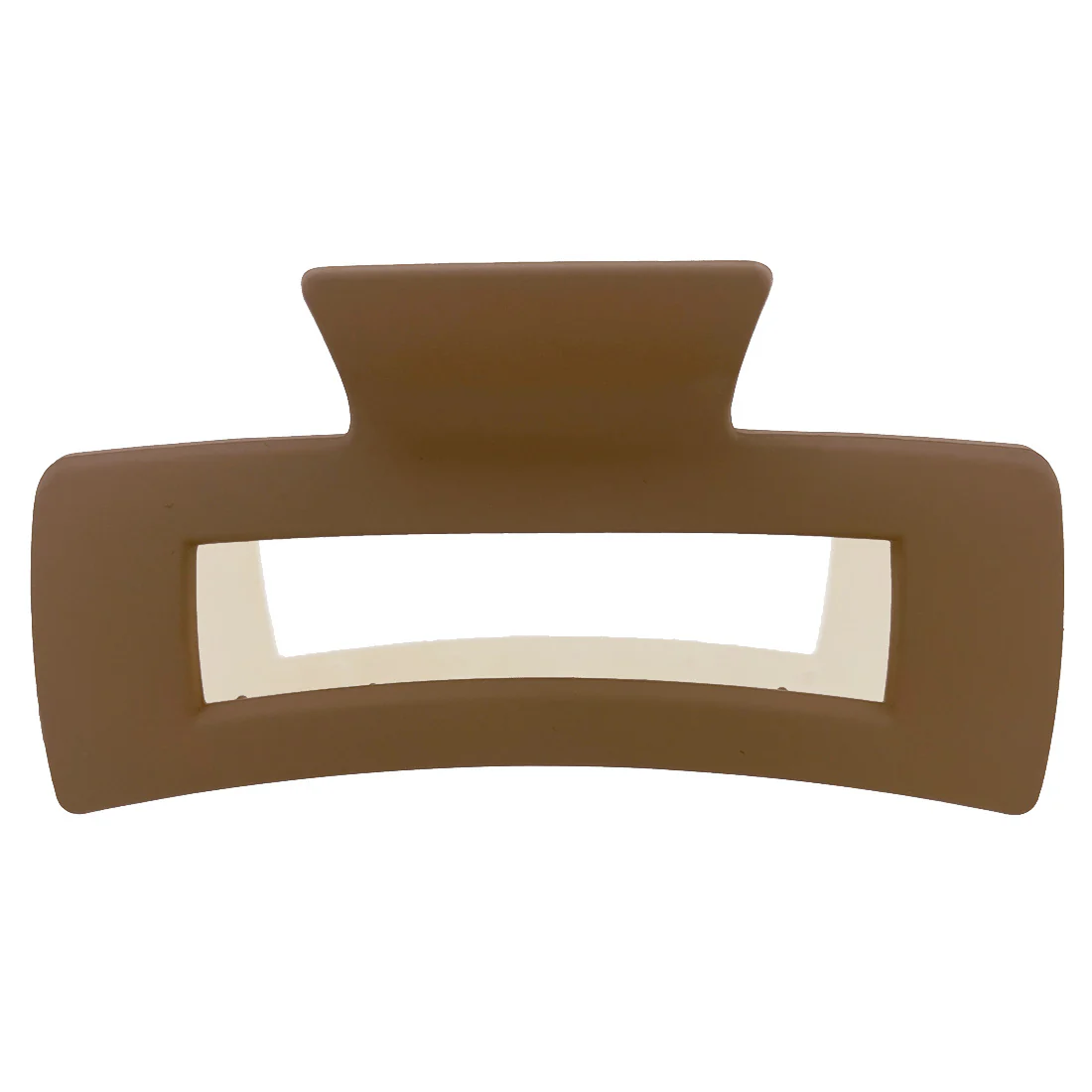 Ullu Melanie Hair Claw <br>Size: 10.5cm x 5cm <br>Two Tone Taupe & White