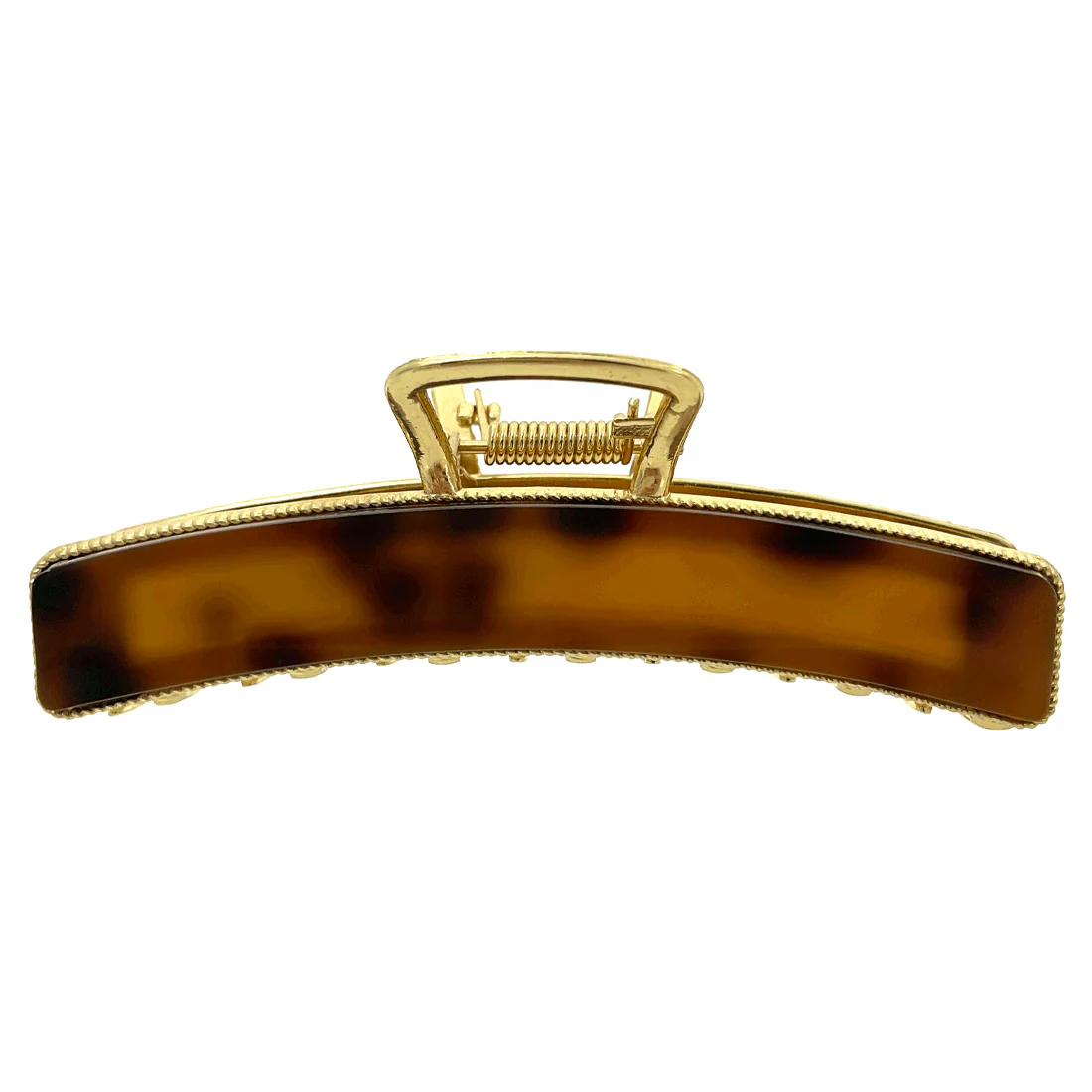 Ullu Mirabel Hair Claw <br>Size: 11 x 4.5 x 4.5cm <br>Amber Tortoise Shell