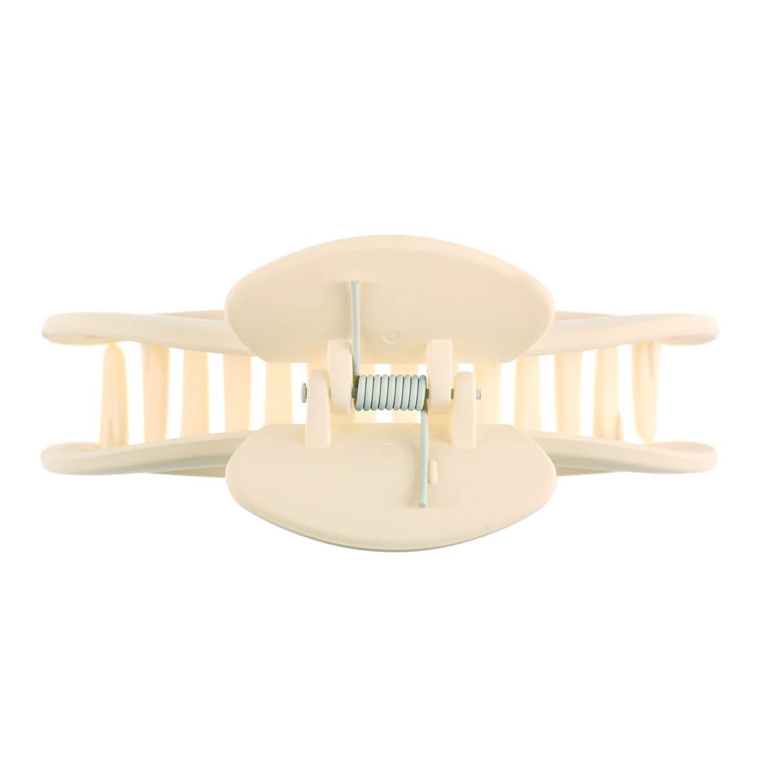 Ullu Romy Hair Claw <br>Size: 11.3 x 4.7 x 4.3cm <br>Matte Cream - Image 2