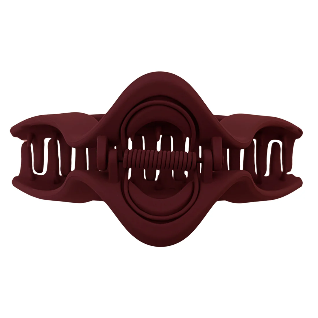 Ullu Ruby Hair Claw <br>Size: 11.5 x 5.5 x 4.7cm <br>Matte Burgundy - Image 2