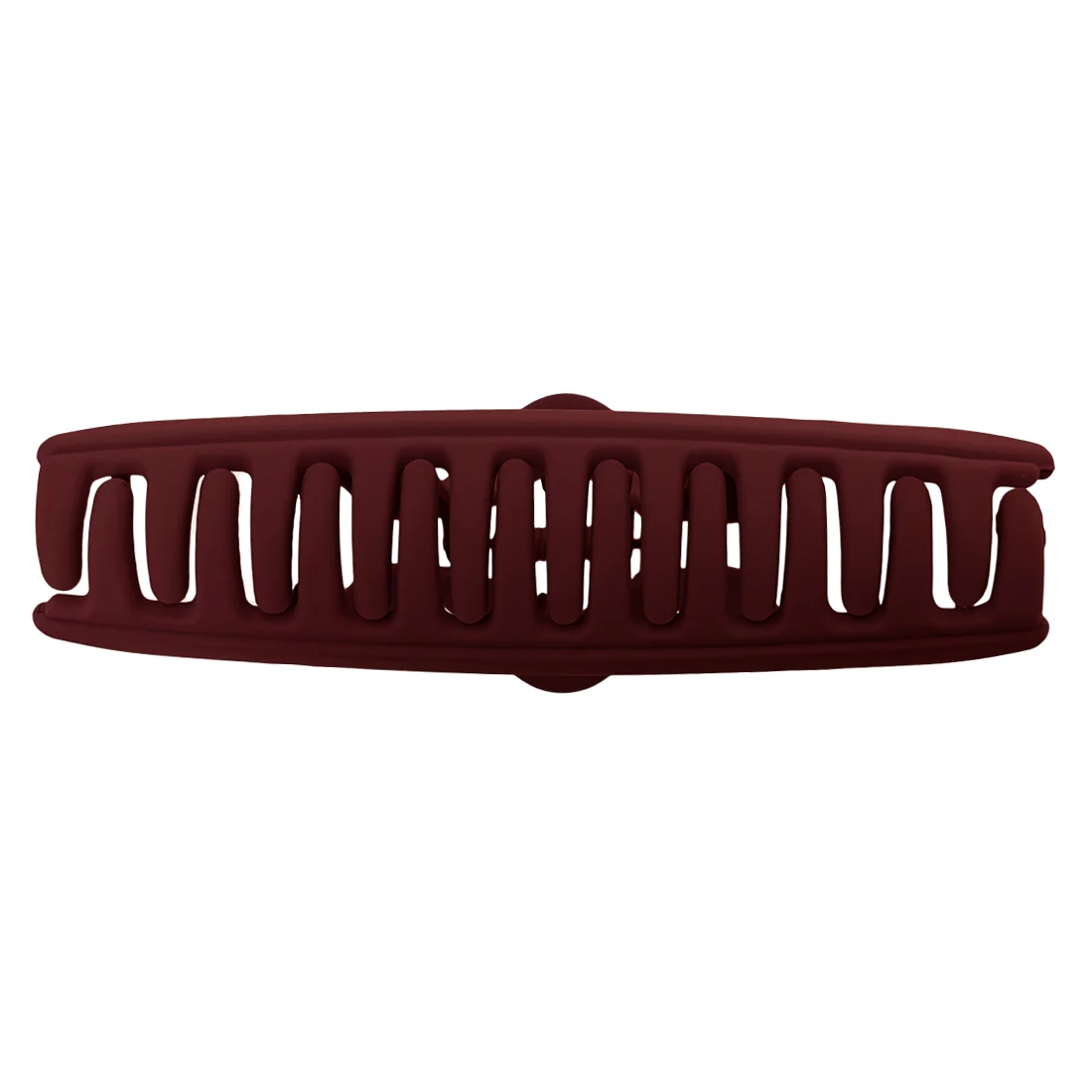 Ullu Ruby Hair Claw <br>Size: 11.5 x 5.5 x 4.7cm <br>Matte Burgundy - Image 3