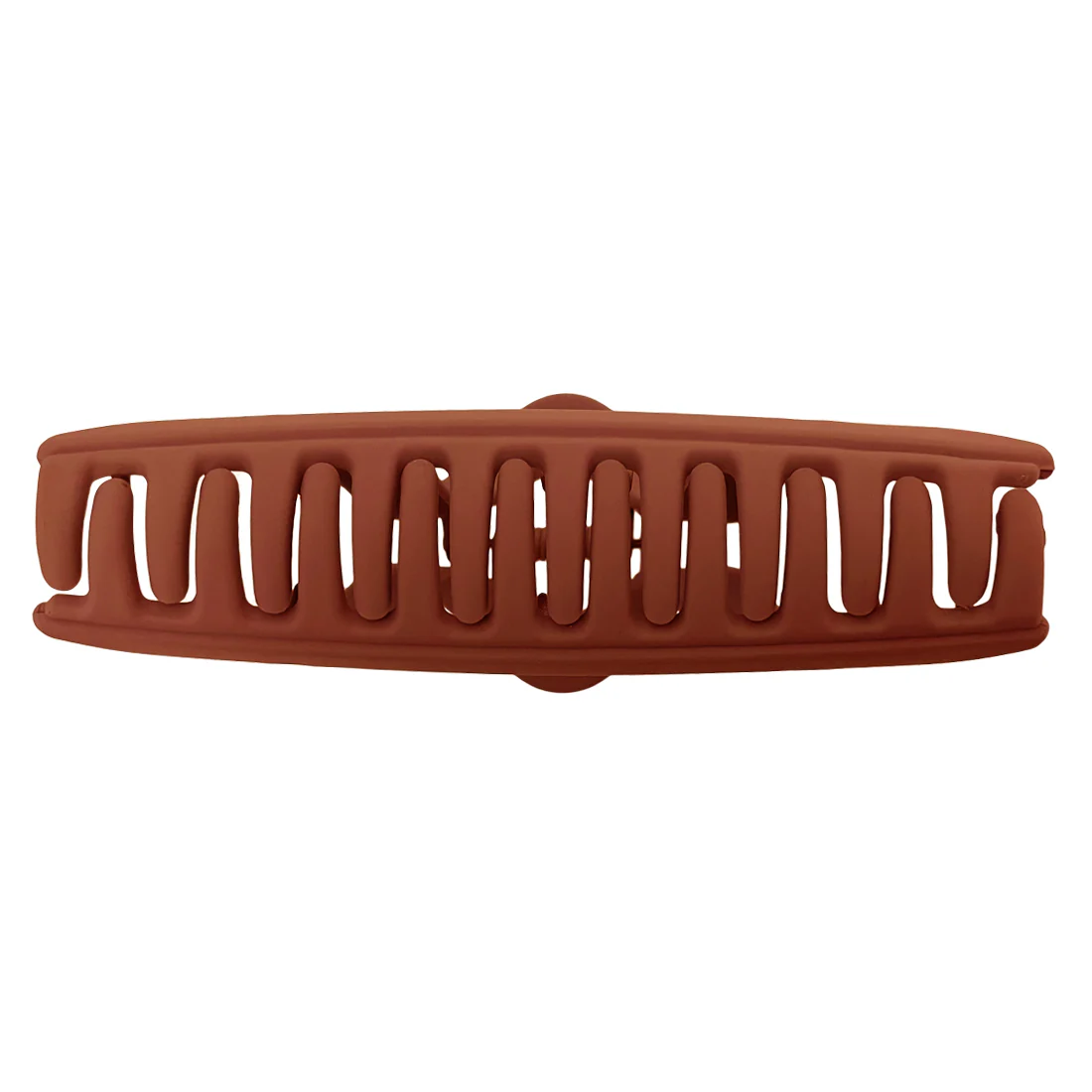 Ullu Ruby Hair Claw <br>Size: 11.5 x 5.5 x 4.7cm <br>Matte Burnt Orange - Image 3