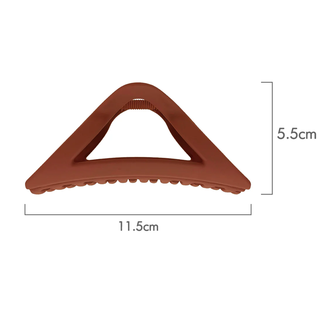 Ullu Ruby Hair Claw <br>Size: 11.5 x 5.5 x 4.7cm <br>Matte Burnt Orange - Image 4