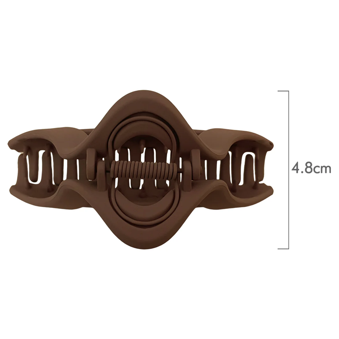 Ullu Ruby Hair Claw <br>Size: 11.5 x 5.5 x 4.7cm <br>Matte Coffee - Image 5