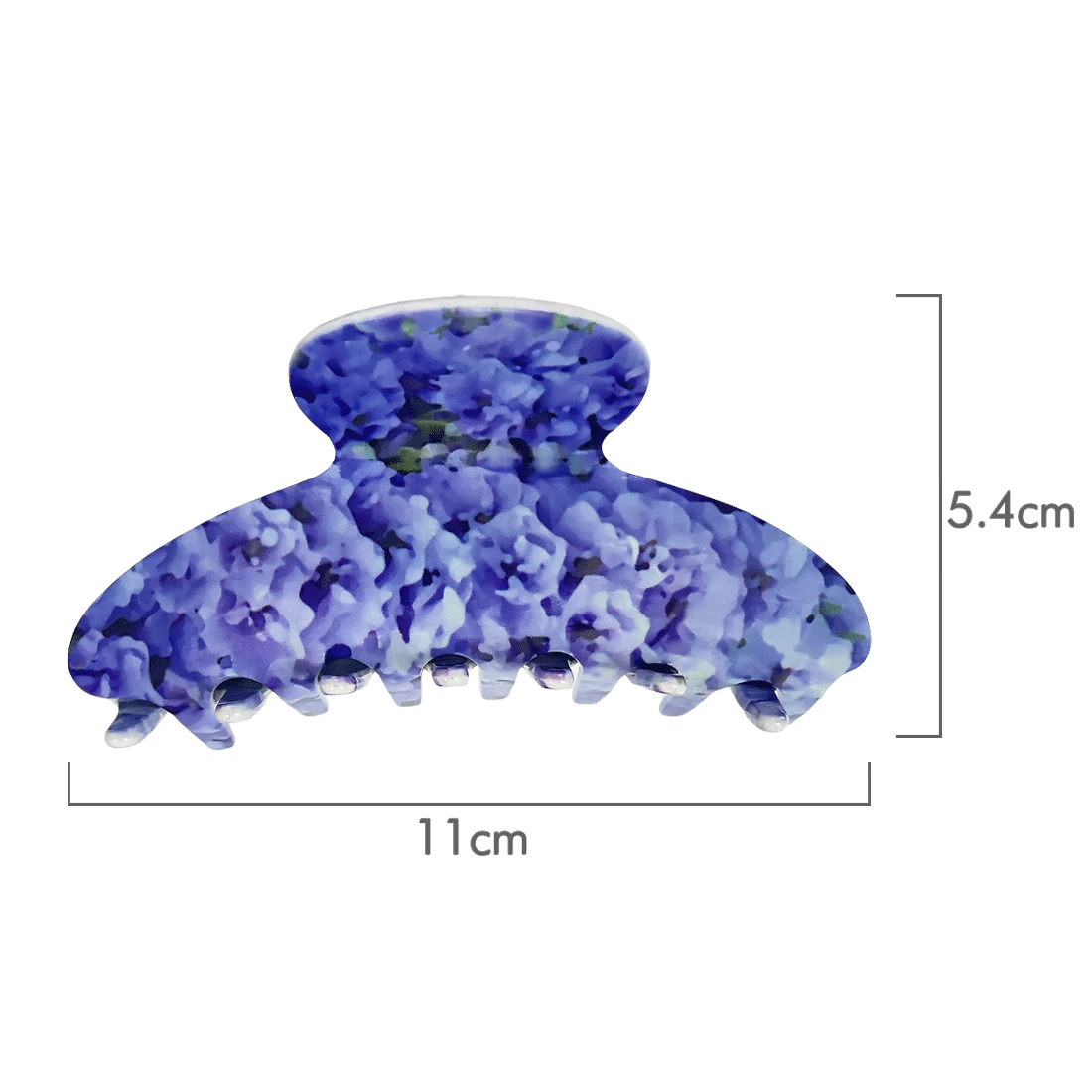 Ullu Tracey Hair Claw Extra Large <br>Delphinium Flower <br>11cm x 5.4cm - Image 4