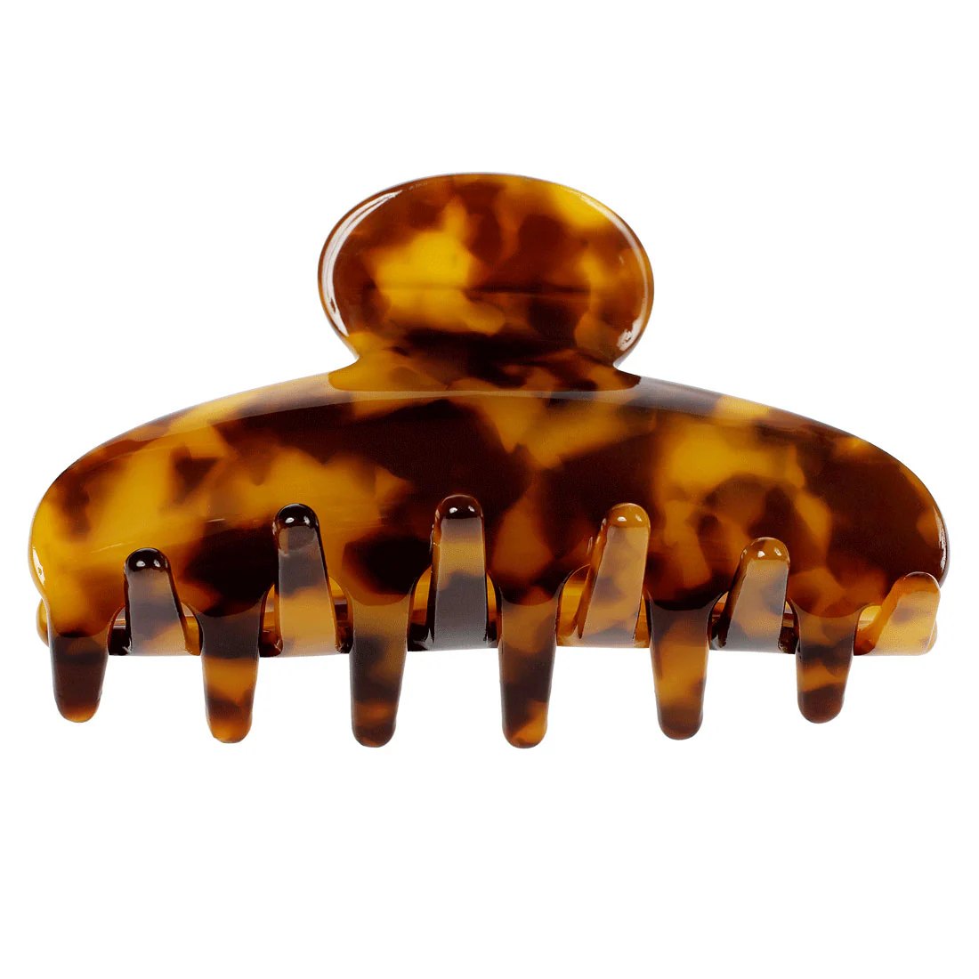 Ullu Tracey Hair Claw Large <brSize: 9cm x 4.7cm <br>Amber Tortoise Shell
