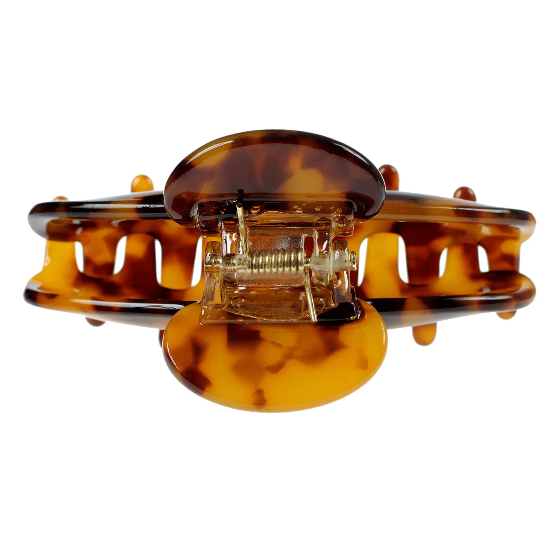 Ullu Tracey Hair Claw Large <brSize: 9cm x 4.7cm <br>Amber Tortoise Shell - Image 2