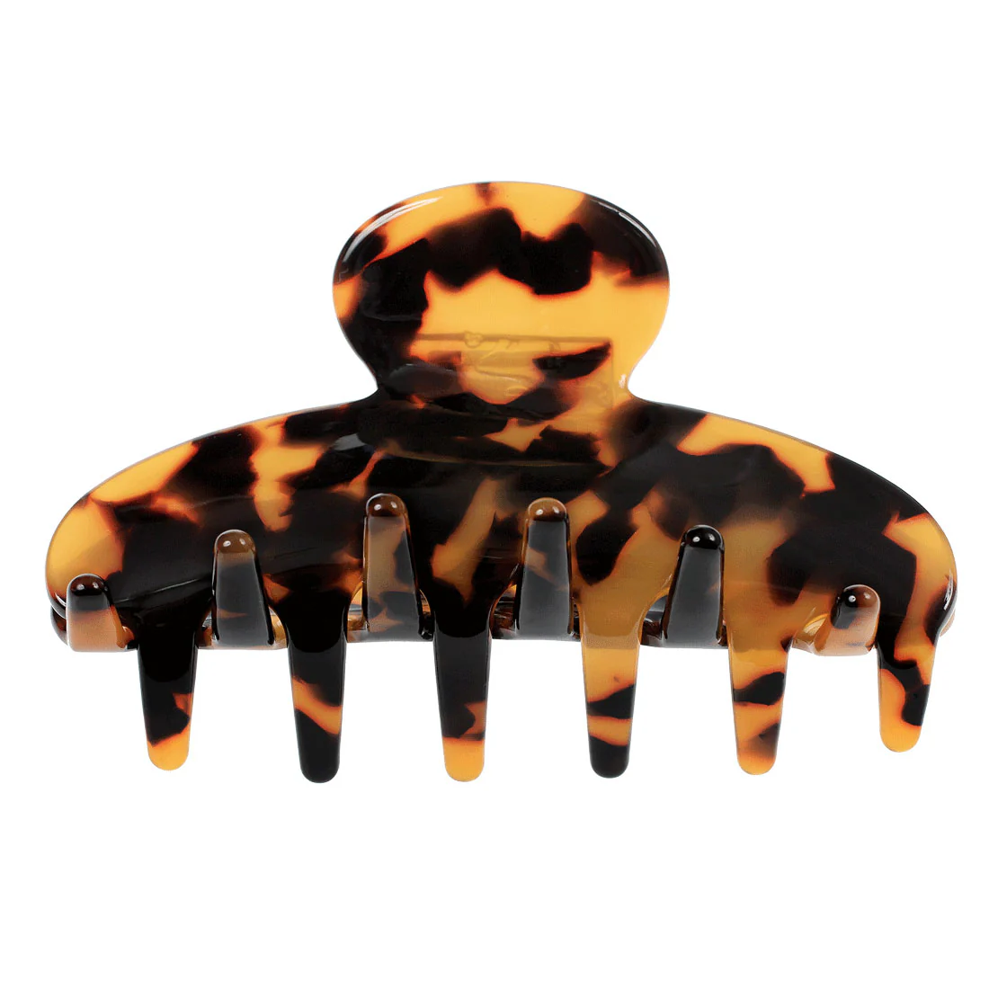 Ullu Tracey Hair Claw Large <br>Size: 9cm x 4.7cm <br>Dark Tortoise Shell