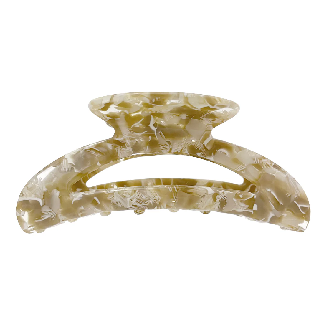 Ullu Valentine Hair Claw <br>Marble Coffee <br>Size: 10.3cm x 4cm