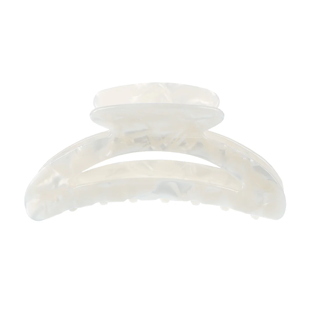 Ullu Valentine Hair Claw <br>Marbled White <br>Size: 10.3cm x 4cm
