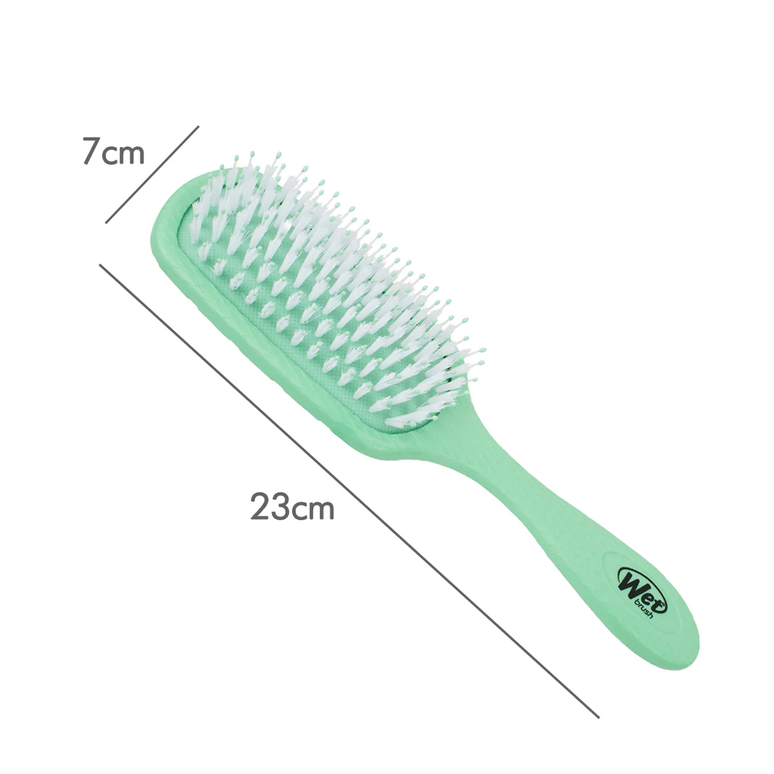 Wet Brush Go Green Shine Hair Brush <br>Infused Tea Tree Oil <br>Green - Image 3
