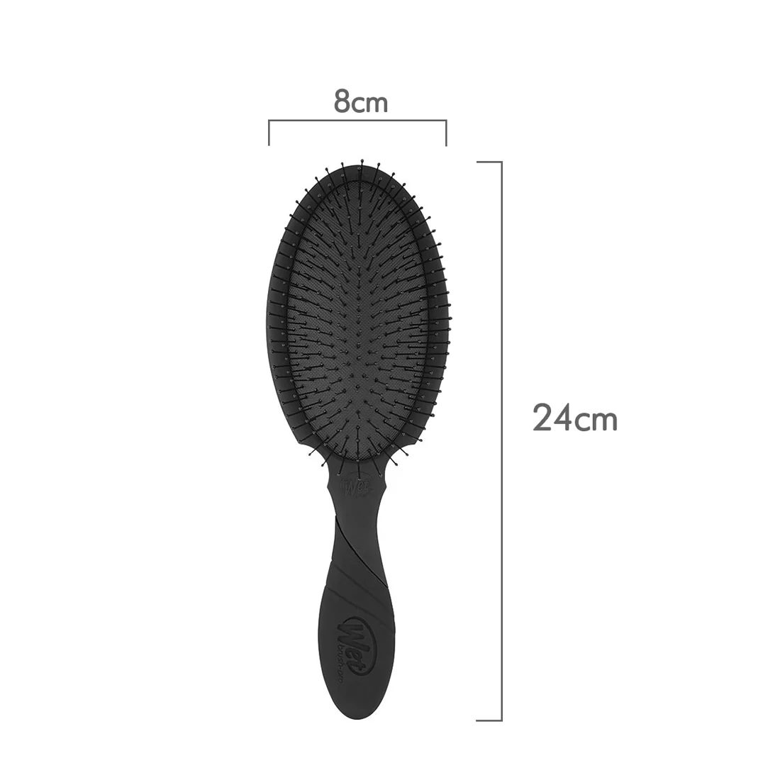 Wet Brush Pro Backbar Detangler Hair Brush <br>Black <br>IntelliFlex bristles - Image 4